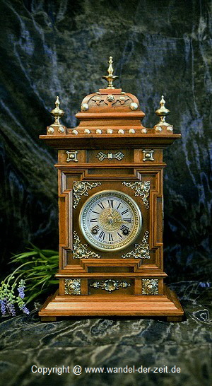Carl Werner Bracket Clock seltene Stutzuhr 05