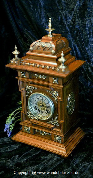 Carl Werner Bracket Clock seltene Stutzuhr 06