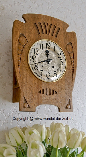 LFS Jugendstil Gutsherrenuhr Eiche 09