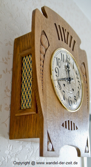 LFS Jugendstil Gutsherrenuhr Eiche 1ß