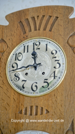 LFS Jugendstil Gutsherrenuhr Eiche 15