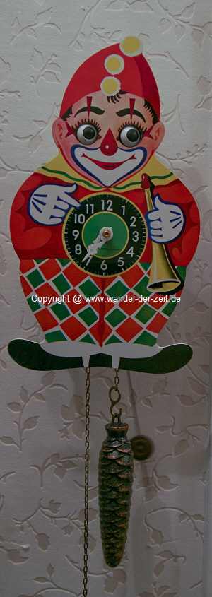 Mechanische Uhr Augenwender Clown 07