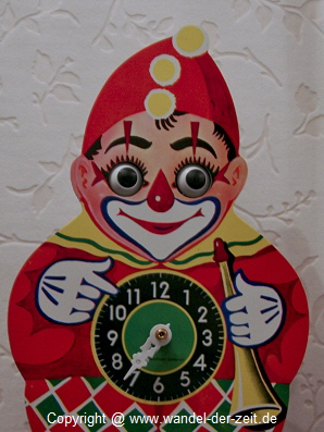 Mechanische Uhr Augenwender Clown 10
